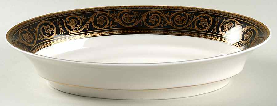 Quadrille 10" Oval Vegetable Bowl by Castleton (USA)-1