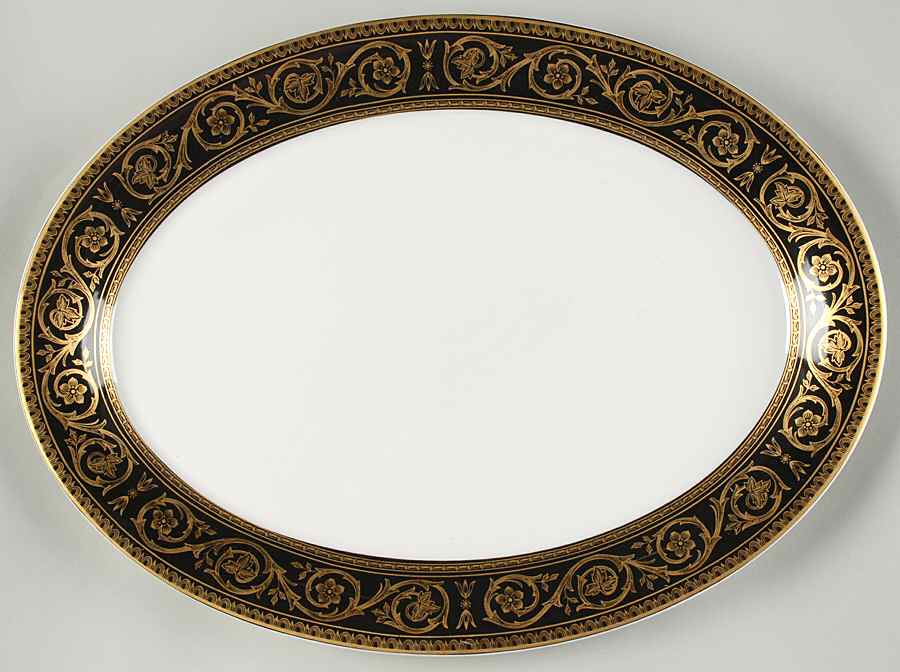 Quadrille 15" Oval Serving Platter by Castleton (USA)-1