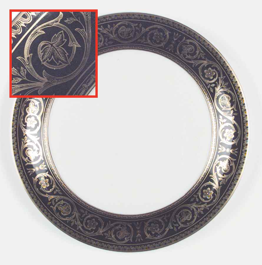 Quadrille Dinner Plate by Castleton (USA)-1