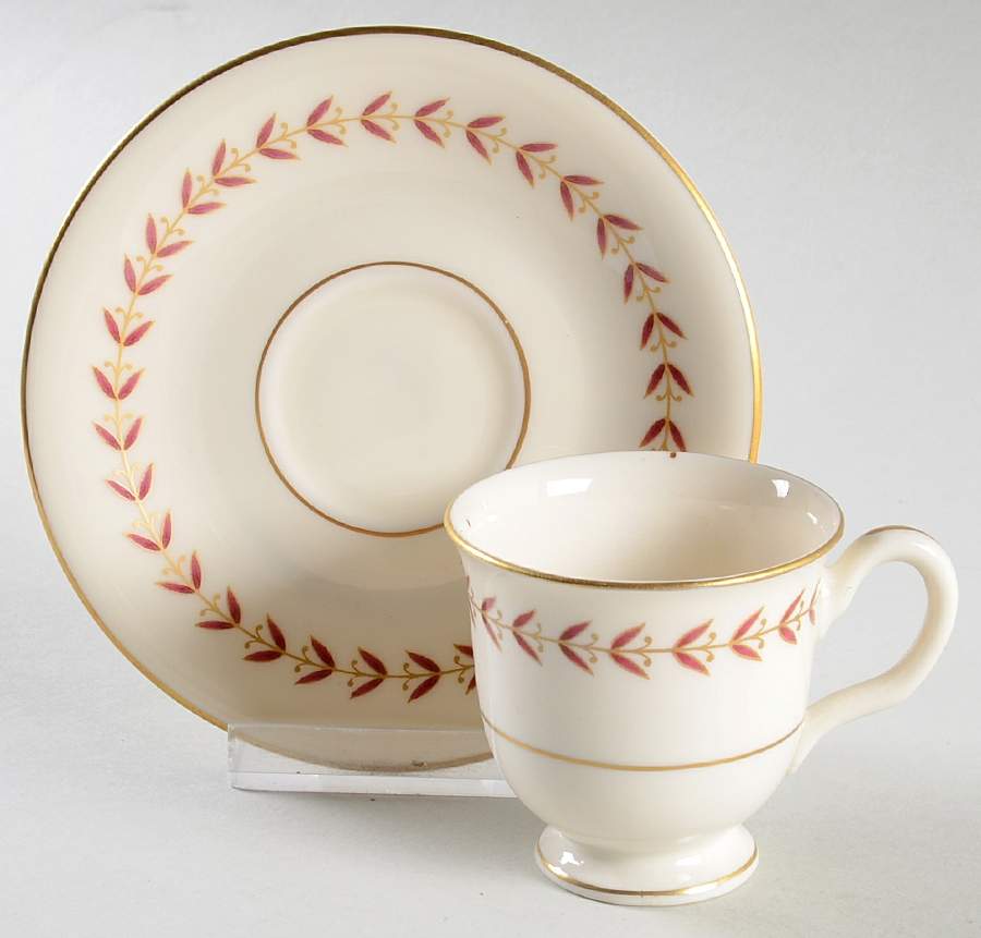 Radnor Footed Cup & Saucer Set by Castleton (USA)-1