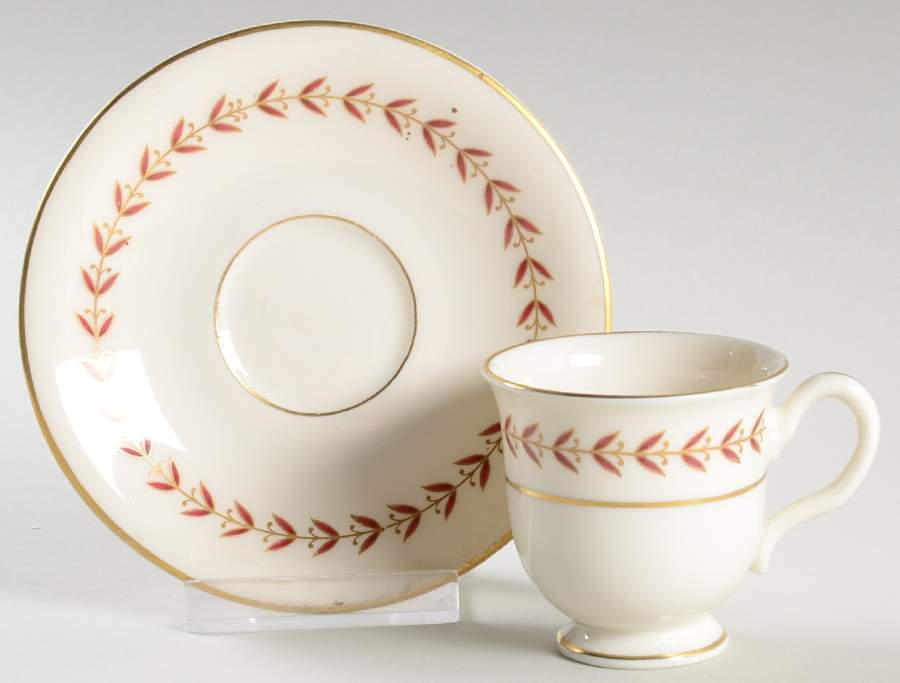 Radnor Footed Demitasse Cup & Saucer Set by Castleton (USA)-1