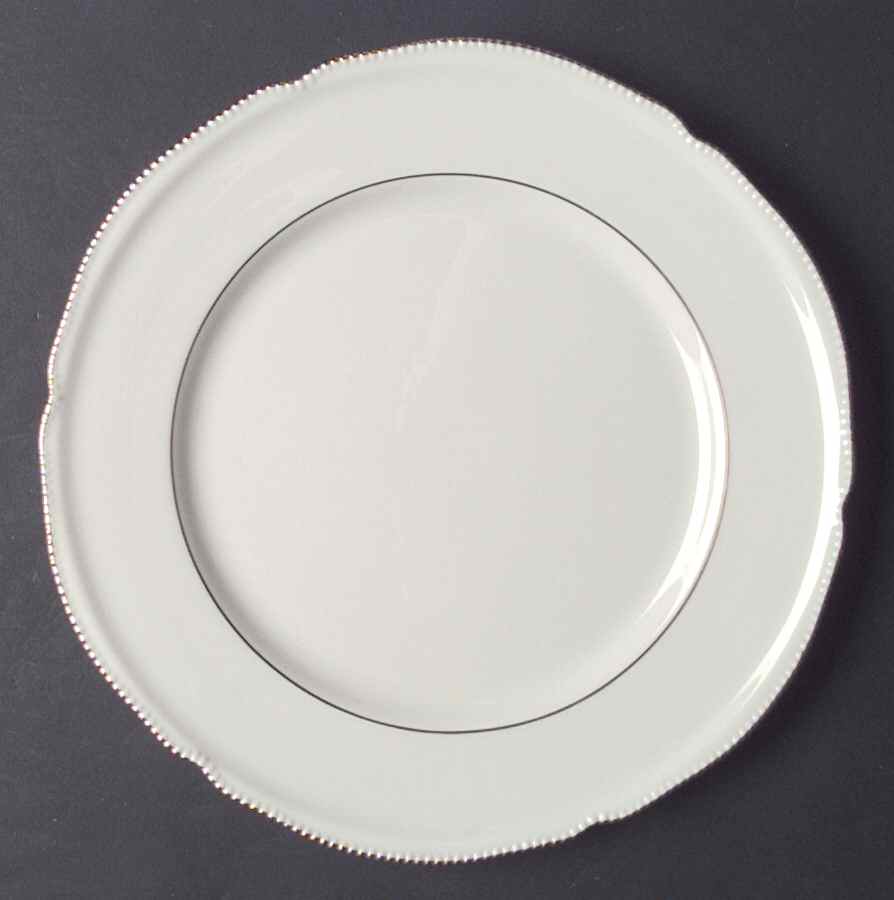 Regal (1 Gold Inner Ring) Dinner Plate by Castleton (USA)-1