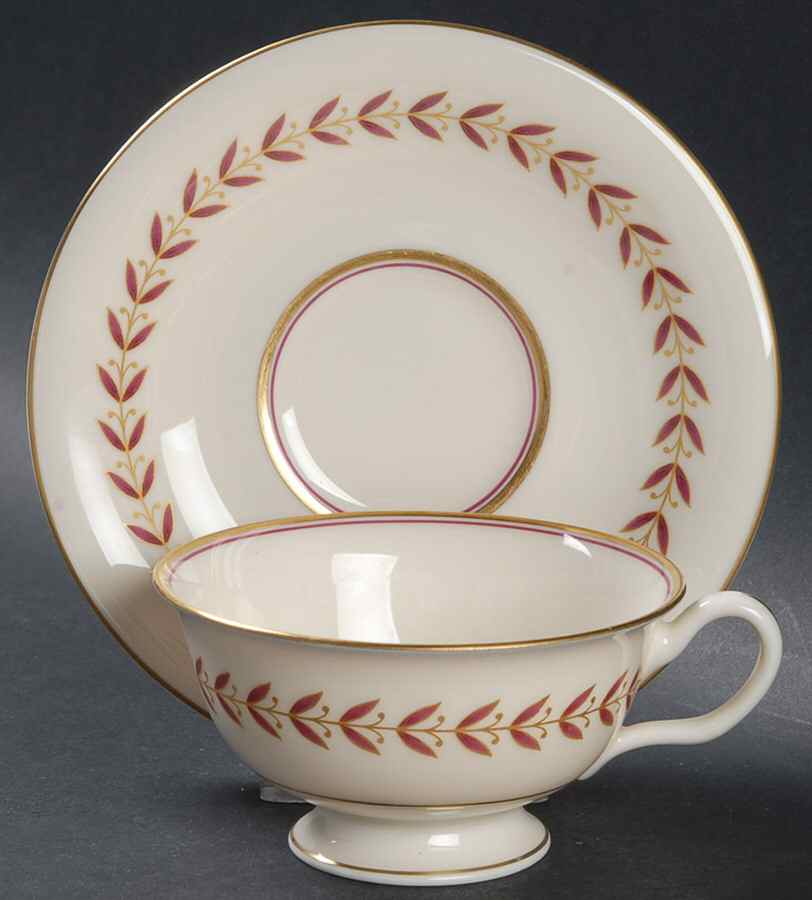 Regina Footed Cup & Saucer Set by Castleton (USA)-1