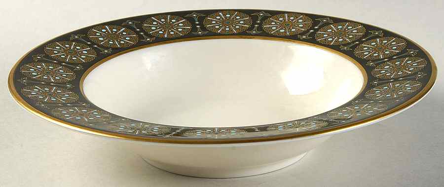Royal Medallion Rim Soup Bowl by Castleton (USA)-1