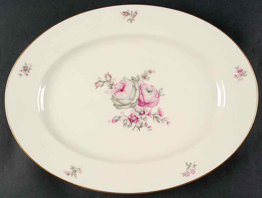 Rosalie 15" Oval Serving Platter by Castleton (USA)-1