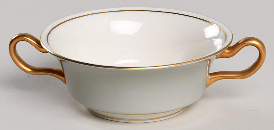 Rosemere Footed Cream Soup Bowl by Castleton (USA)-1