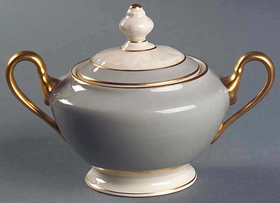 Rosemere Sugar Bowl & Lid by Castleton (USA)-1