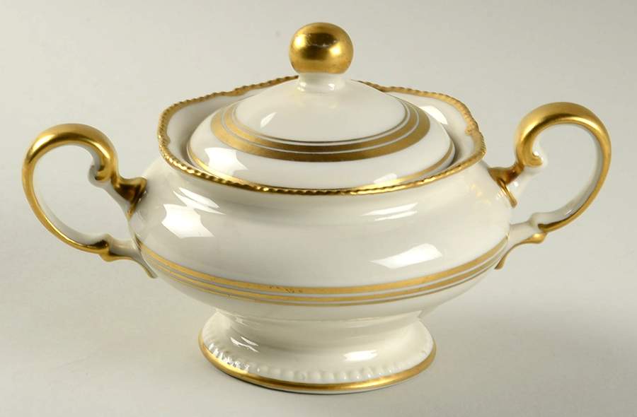 Royal Sugar Bowl & Lid by Castleton (USA)-1