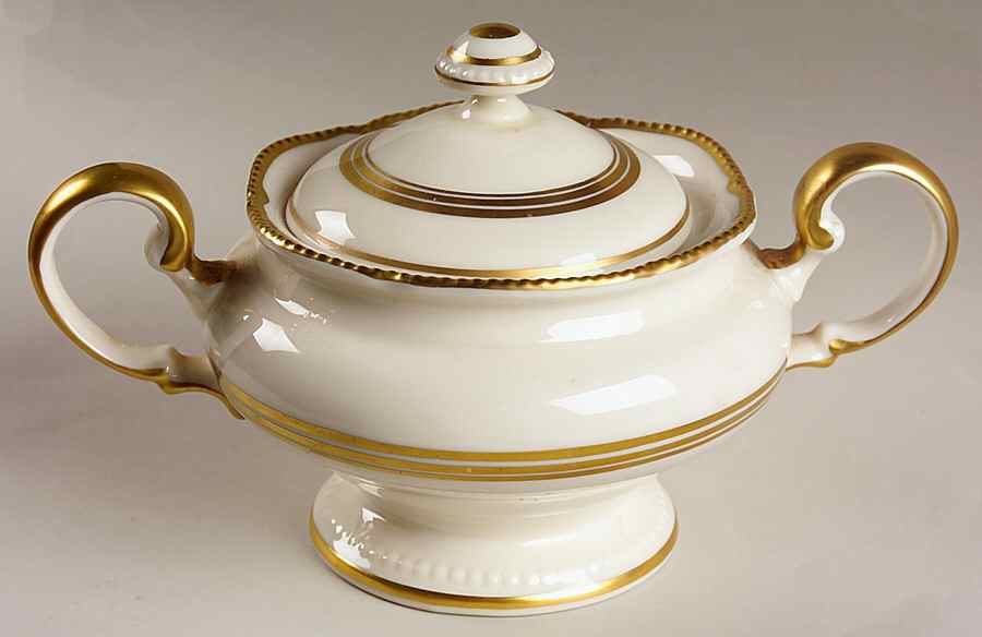 Royal Sugar Bowl & Lid by Castleton (USA)-1