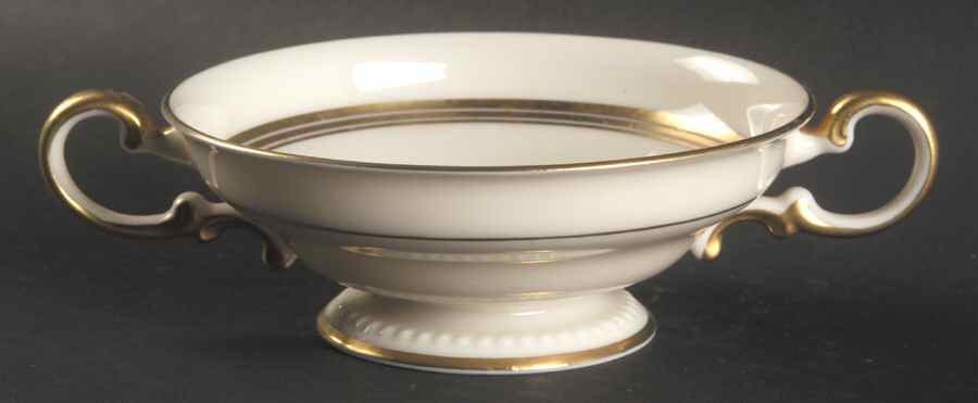 Royal Footed Cream Soup Bowl by Castleton (USA)-1