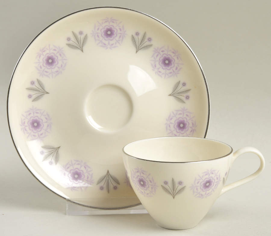 Scandia Flat Demitasse Cup & Saucer Set by Castleton (USA)-1