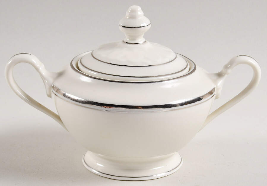 Severn Sugar Bowl & Lid by Castleton (USA)-1