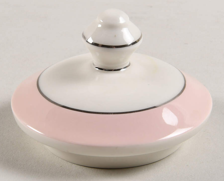 Shell Pink Lid for Sugar Bowl by Castleton (USA)-1