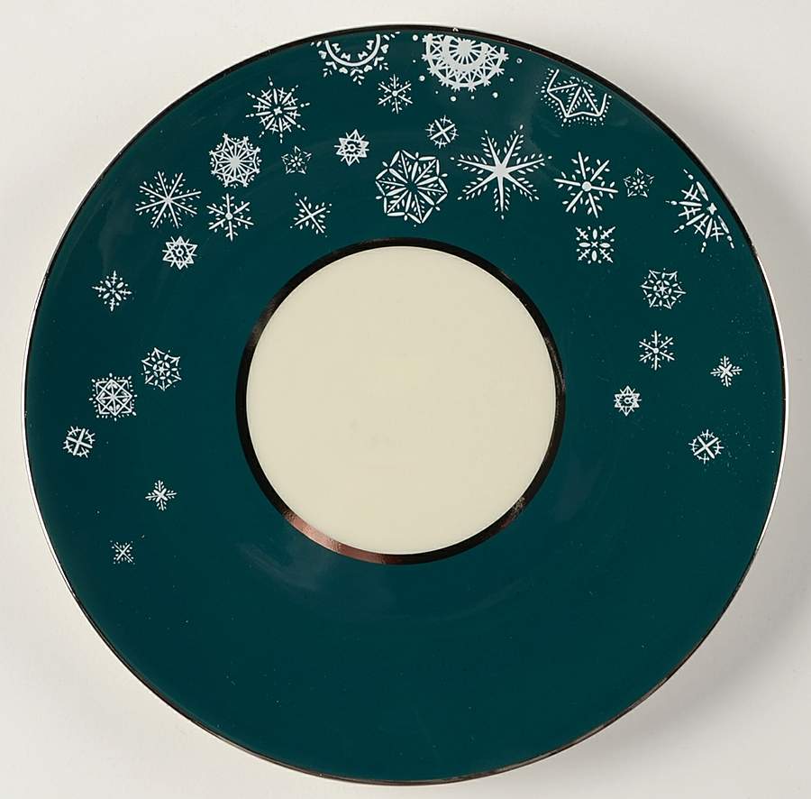 Snowflake Saucer for Cream Soup Bowl by Castleton (USA)-1