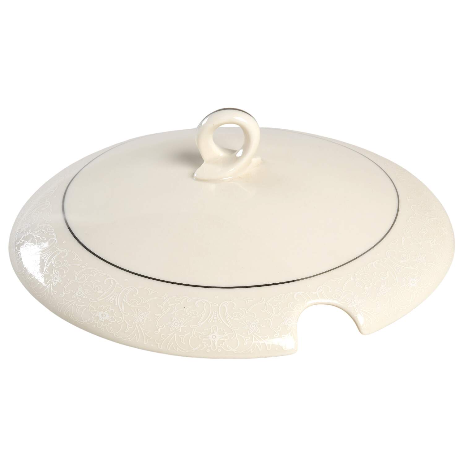 Snowflower Lid for Round Vegetable by Castleton (USA)-1