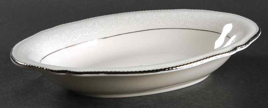 Snowflower 10" Oval Vegetable Bowl by Castleton (USA)-1