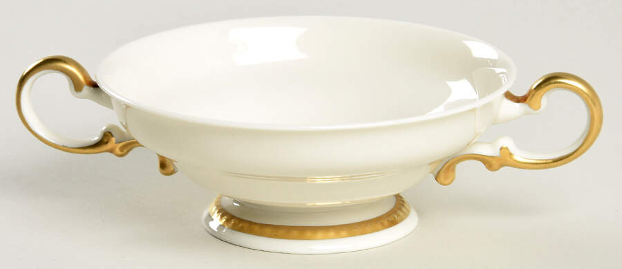 Sovereign Footed Cream Soup Bowl by Castleton (USA)-1