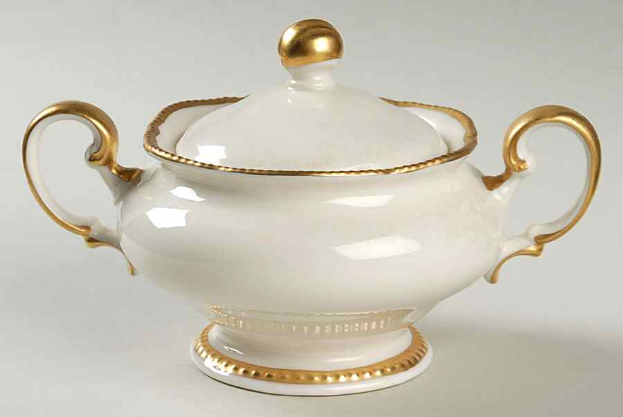 Sovereign Sugar Bowl & Lid by Castleton (USA)-1