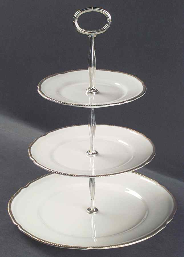 Sovereign 13 7/8"-14 1/4" 3-Tiered Serving Tray(DP,SP,BB) HC by Castleton (USA)-1
