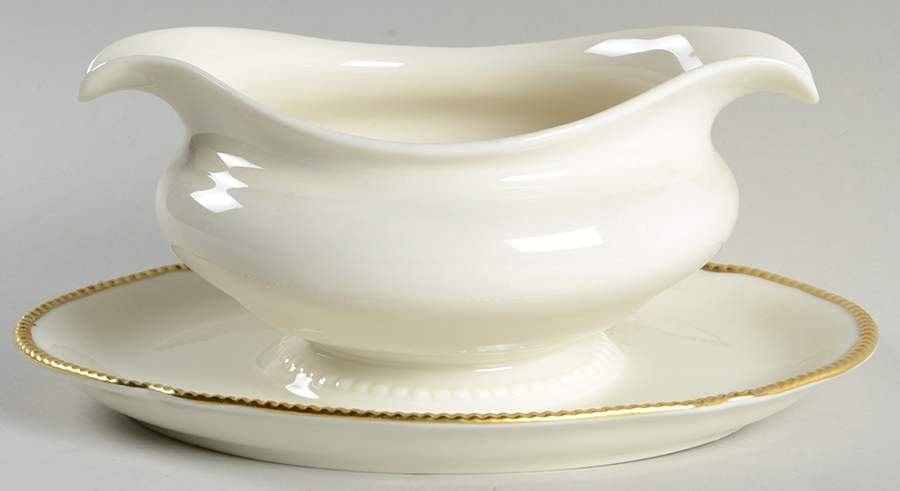 Sovereign Gravy Boat with Attached Underplate by Castleton (USA)-1