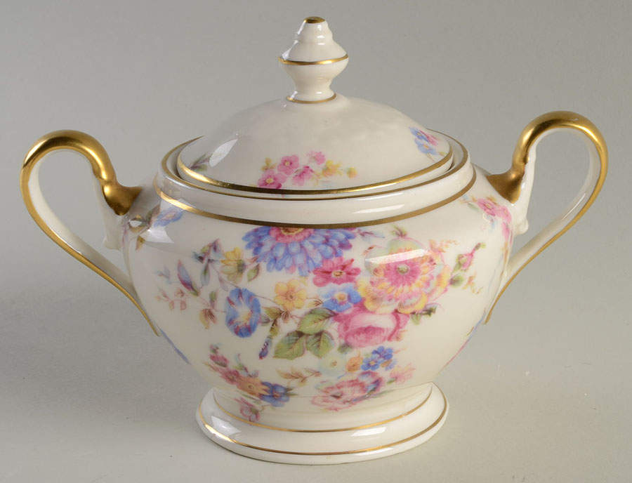 Sunnybrooke Sugar Bowl & Lid by Castleton (USA)-1