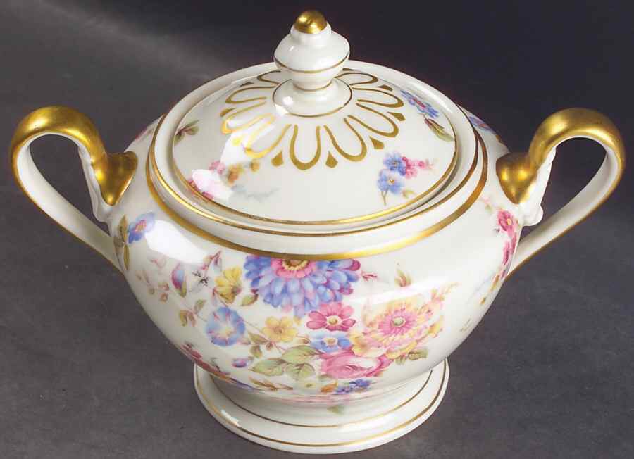 Sunnybrooke Sugar Bowl & Lid by Castleton (USA)-1