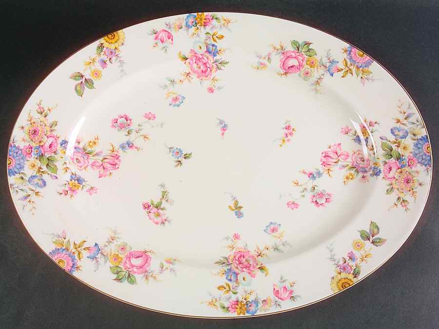Sunnybrooke 18" Oval Serving Platter by Castleton (USA)-1