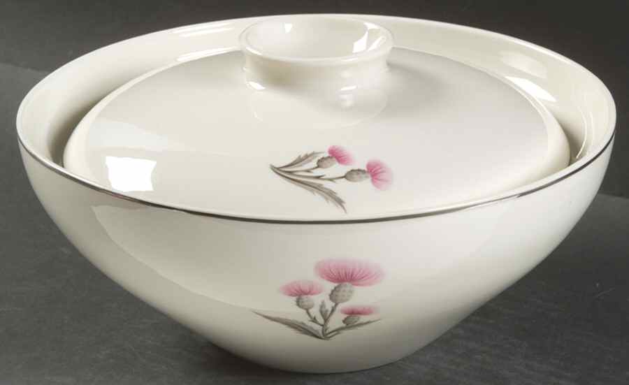 Thistle Round Covered Vegetable by Castleton (USA)-1