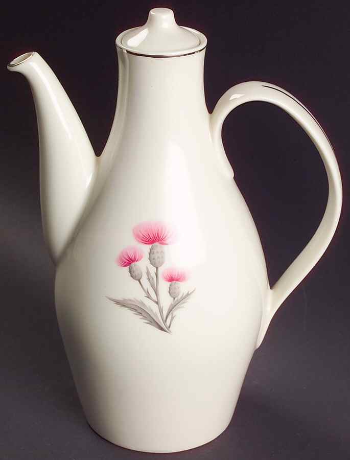 Thistle Coffee Pot & Lid by Castleton (USA)-1