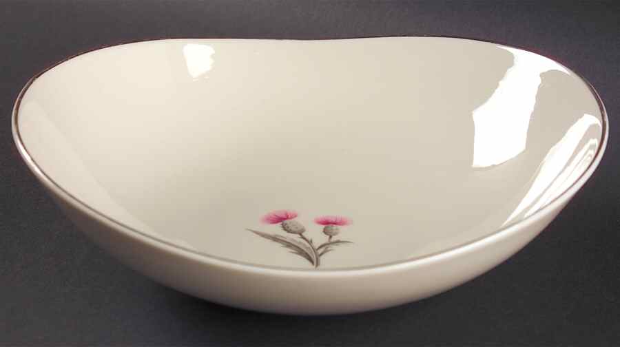 Thistle 9" Oval Vegetable Bowl by Castleton (USA)-1