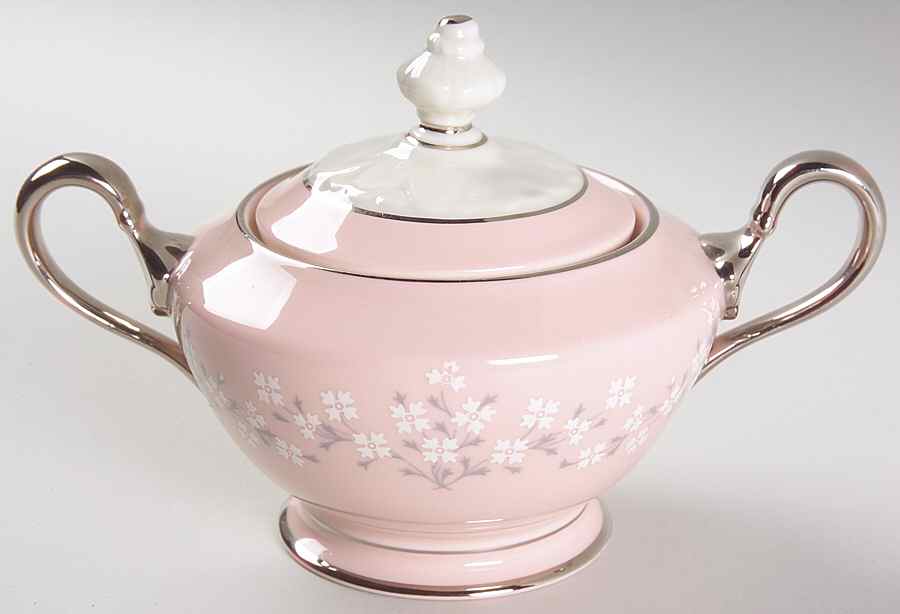 Trousseau Sugar Bowl & Lid by Castleton (USA)-1