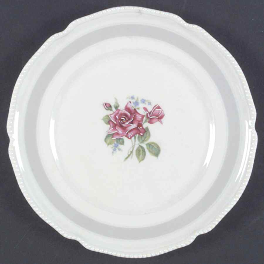 Tudor Rose Salad Plate by Castleton (USA)-1
