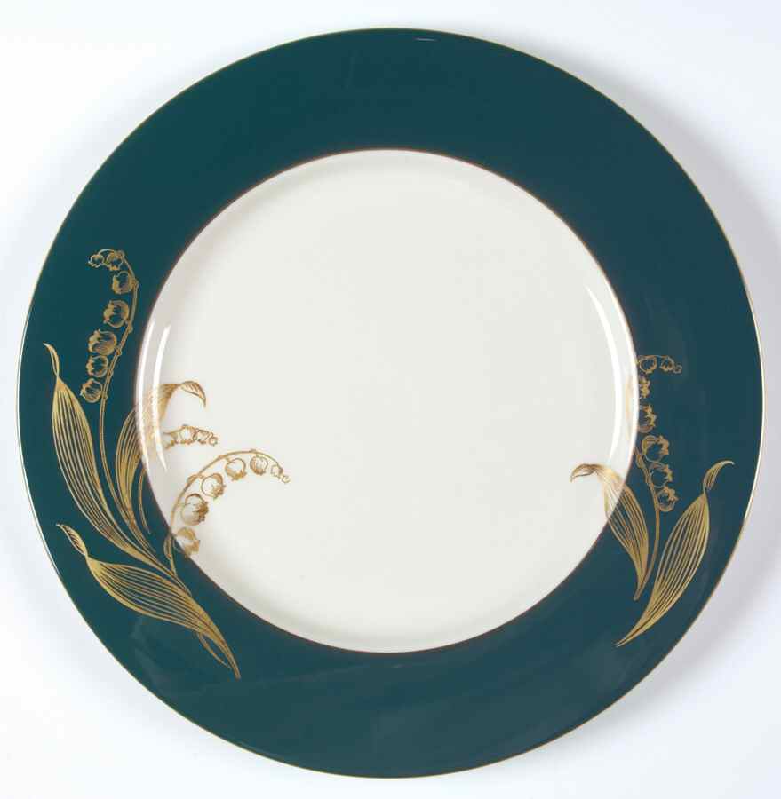 Valmere Green Dinner Plate by Castleton (USA)-1