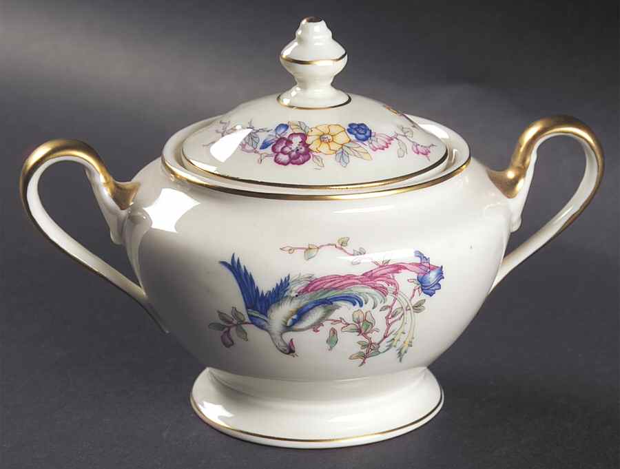 Venetian Sugar Bowl & Lid by Castleton (USA)-1