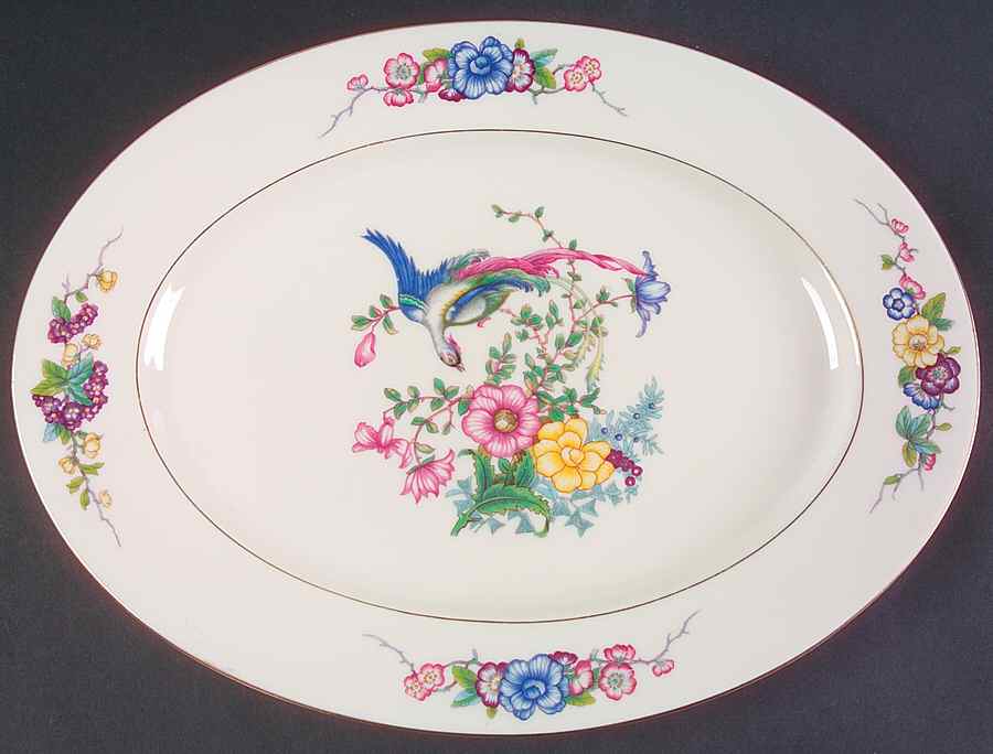 Venetian 15" Oval Serving Platter by Castleton (USA)-1