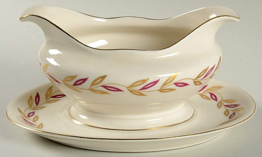 Victoria Gravy Boat with Attached Underplate by Castleton (USA)-1