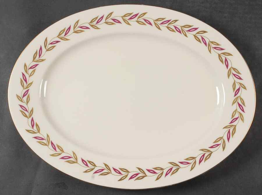 Victoria 15" Oval Serving Platter by Castleton (USA)-1