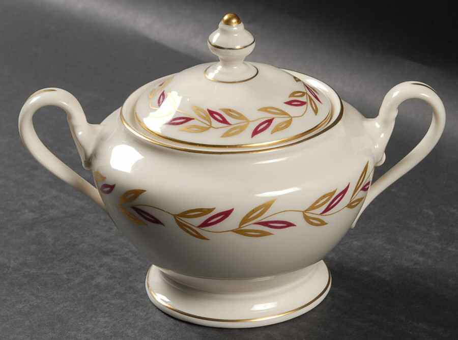 Victoria Sugar Bowl & Lid by Castleton (USA)-1