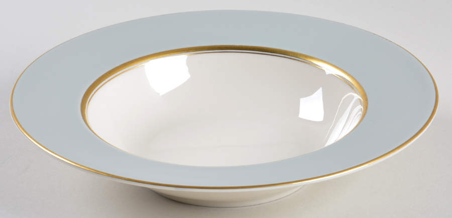 Windermere Grey Rim Soup Bowl by Castleton (USA)-1