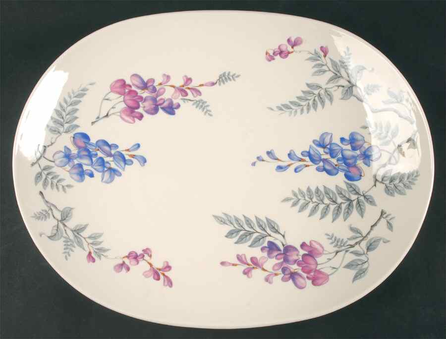 Wisteria 15" Oval Serving Platter by Castleton (USA)-1