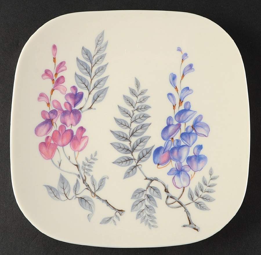 Wisteria Square Salad Plate by Castleton (USA)-1
