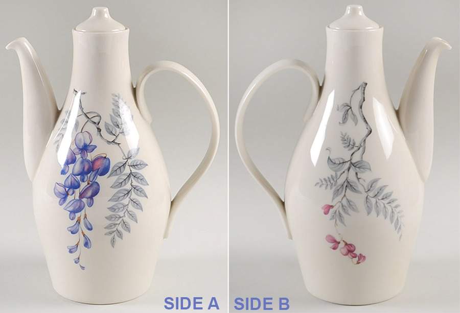 Wisteria Coffee Pot & Lid by Castleton (USA)-1