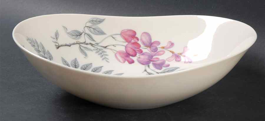 Wisteria 9" Oval Vegetable Bowl by Castleton (USA)-1