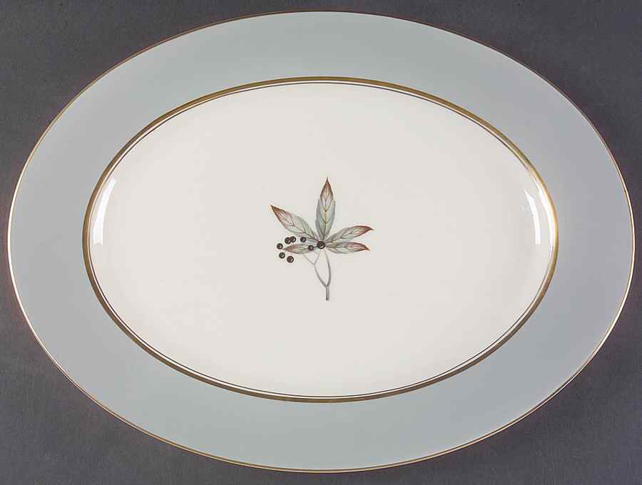 Woodmere 15" Oval Serving Platter by Castleton (USA)-1