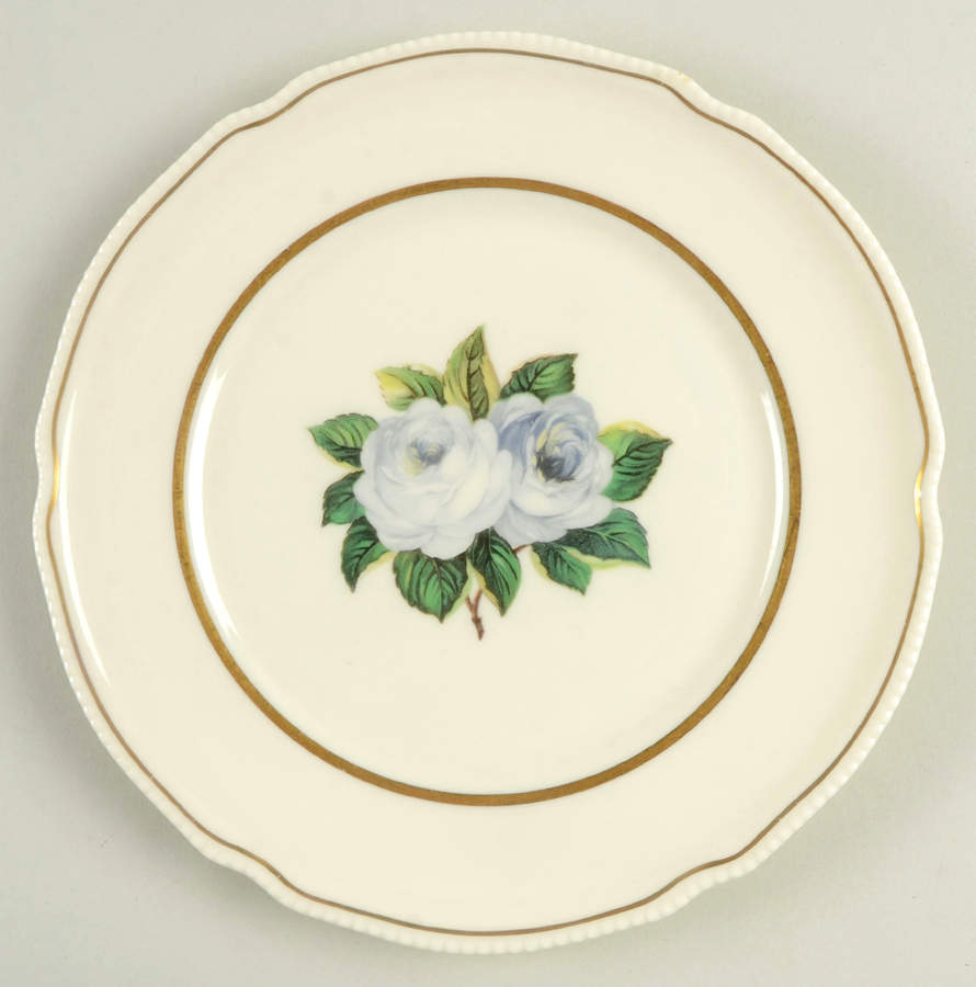 York Rose Salad Plate by Castleton (USA)-1