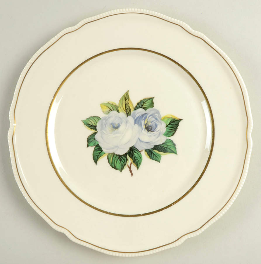 York Rose Dinner Plate by Castleton (USA)-1