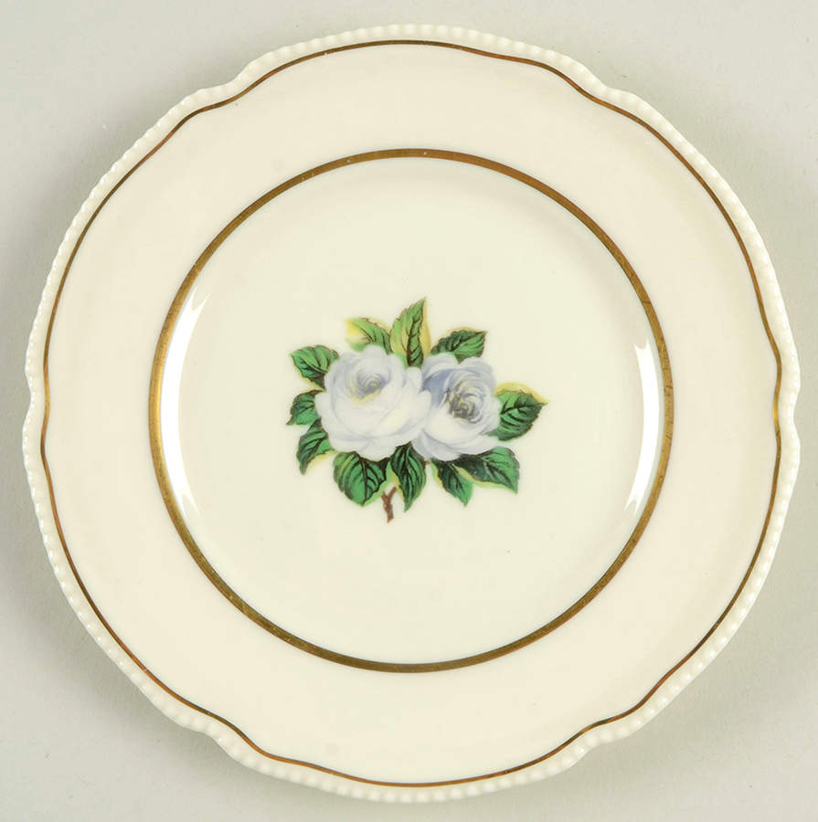 York Rose Bread & Butter Plate by Castleton (USA)-1