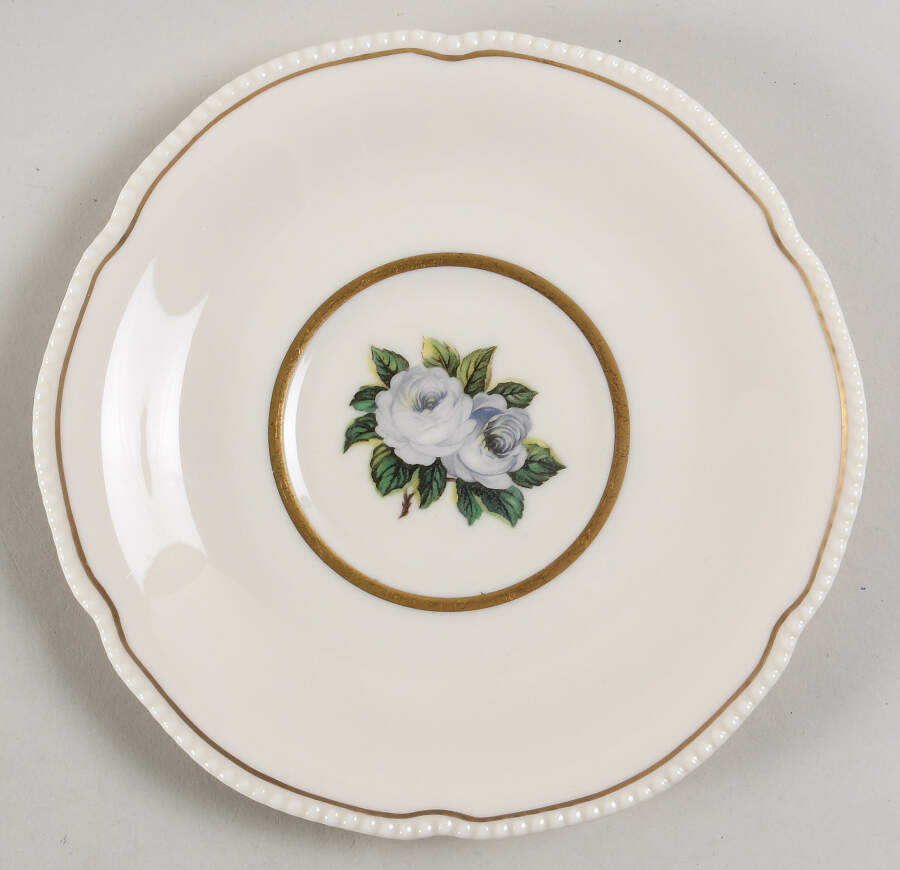 York Rose Saucer by Castleton (USA)-1