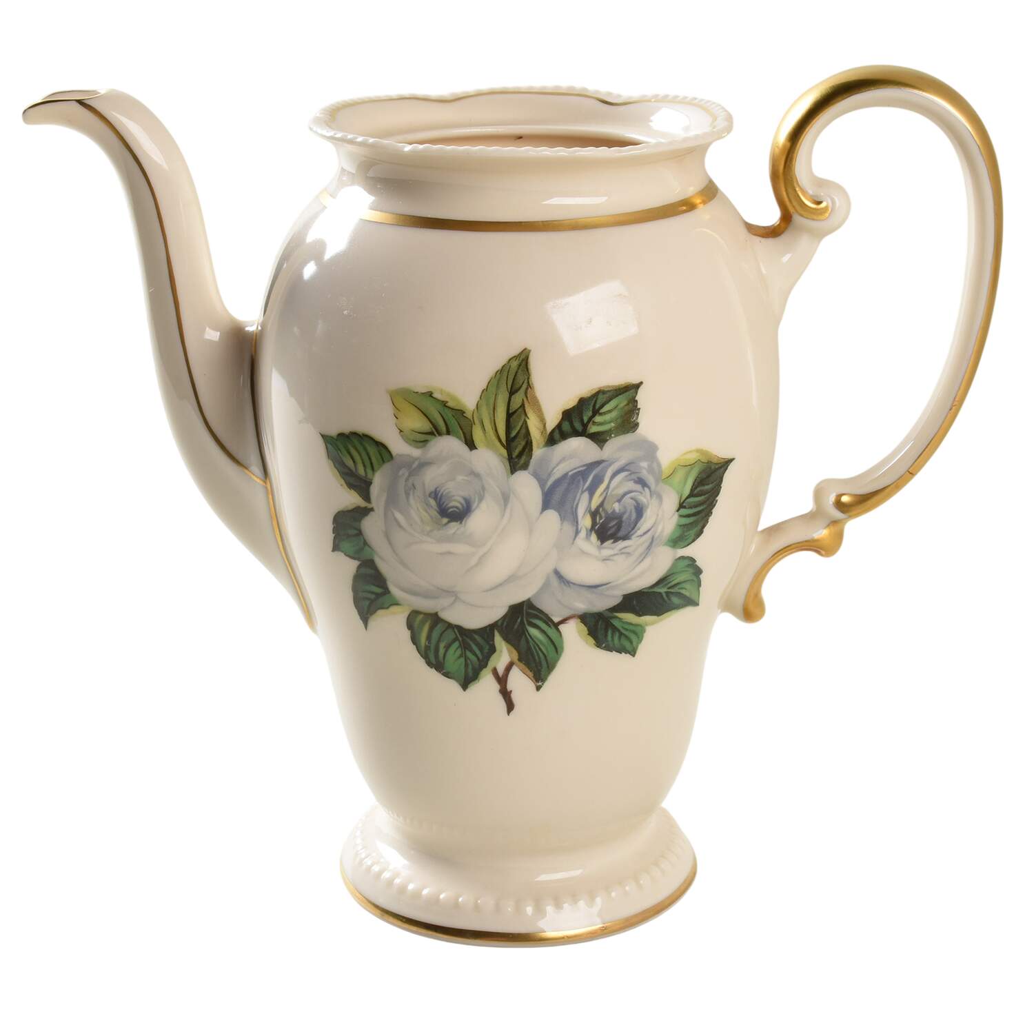 York Rose Coffee Pot No Lid by Castleton (USA)-1