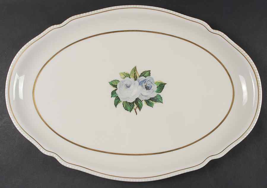 York Rose 19" Oval Serving Platter by Castleton (USA)-1